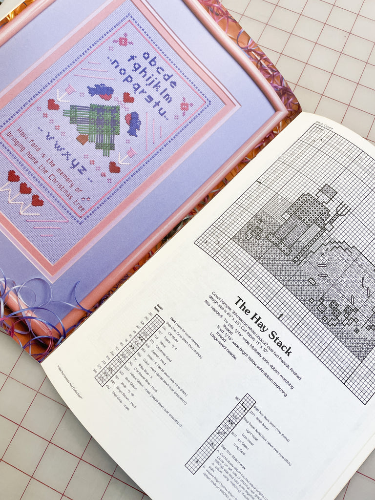 1984 Ribbon Embroidery and Cross Stitch Pattern Book - Along the
