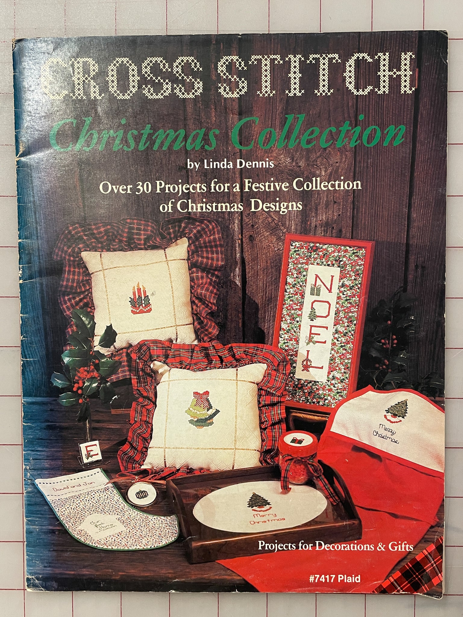 SALE 1981 Cross Stitch Book - "Cross Stitch Christmas Collection"