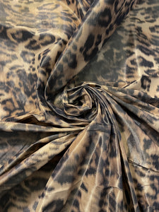 3 3/8 YD Nylon Taffeta - Leopard Print