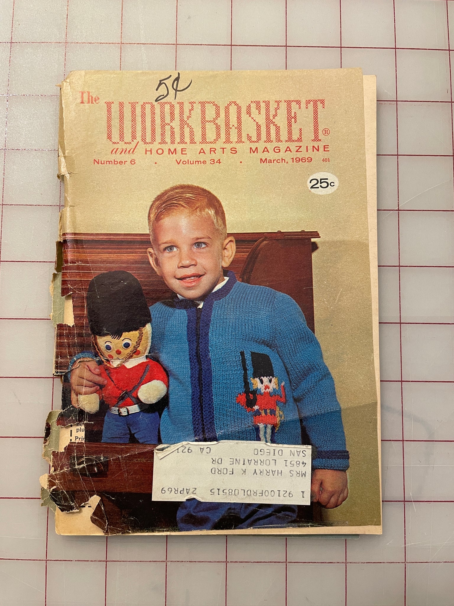 SALE 1969 The Workbasket Magazine - March Edition