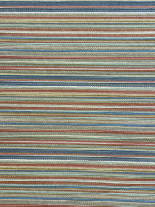 1 7/8 YD Poly/Cotton Home Dec. Brocade Stripe - Multi Colored