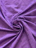 Poly/Cotton Eyelet - Purple