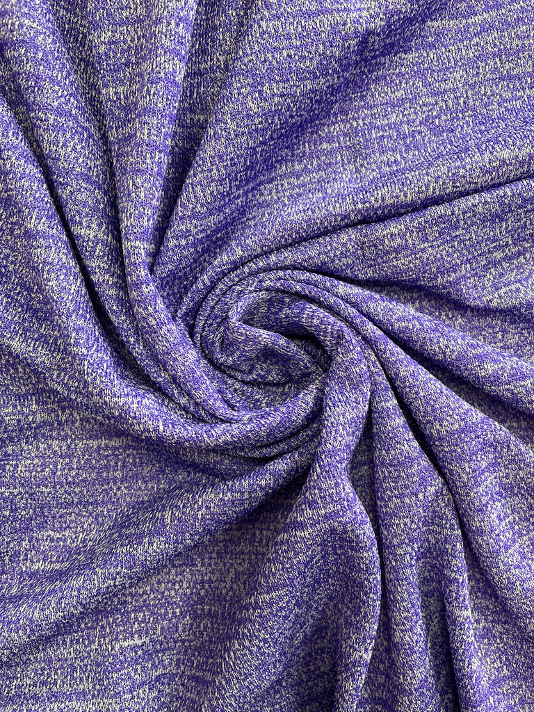 1 YD Polyester Knit Vintage - Heather Purple