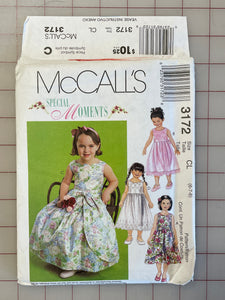 2001 McCall's 3172 Pattern - Child's Dress FACTORY FOLDED