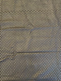 SALE 1 YD Polyester Microfiber - Black with Black Polka Dots