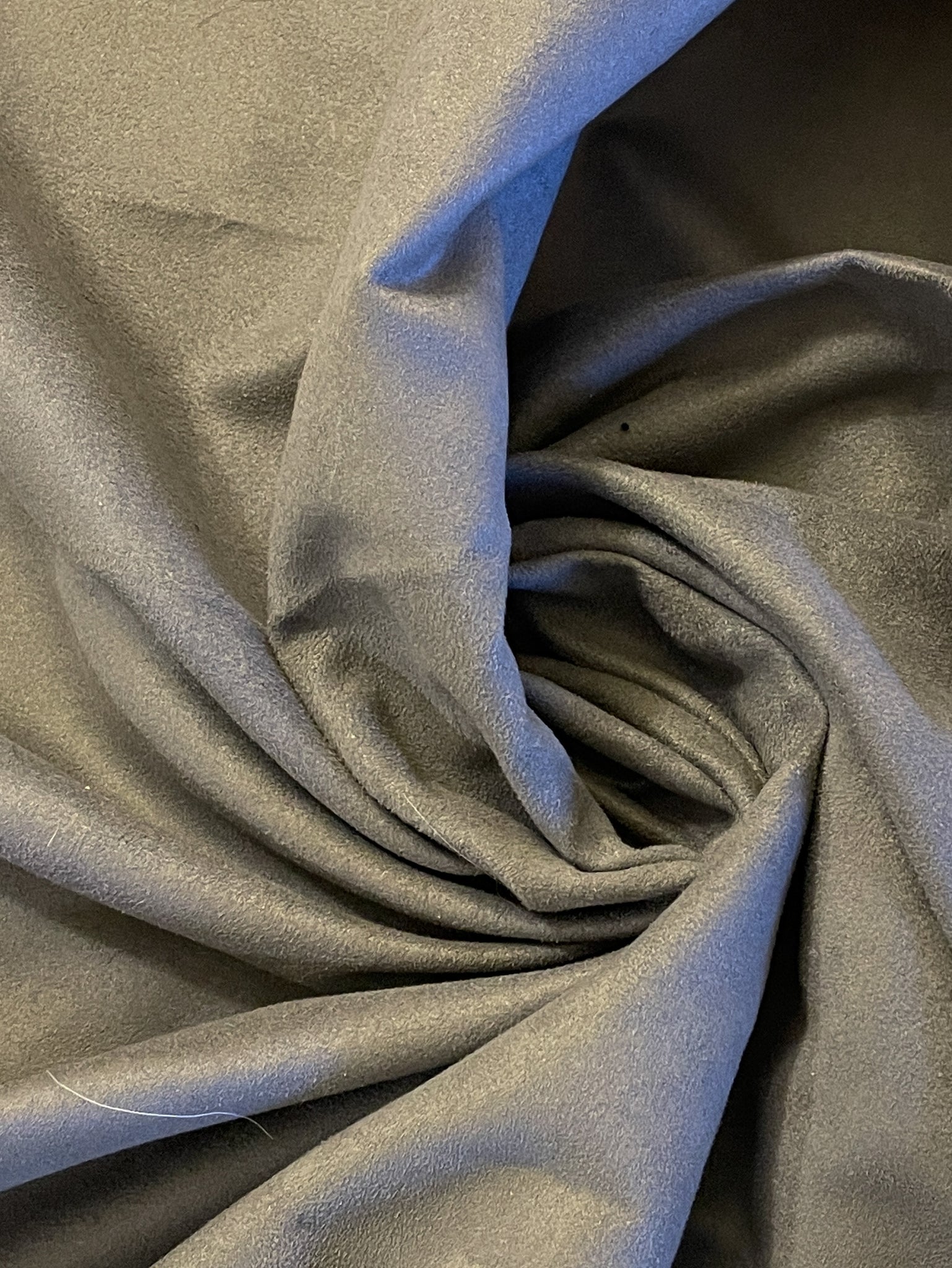 SALE 1 1/4 YD Polyester Ultrasuede - Gray