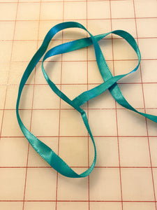 7 YD Ribbon Polyester Double Satin - Teal