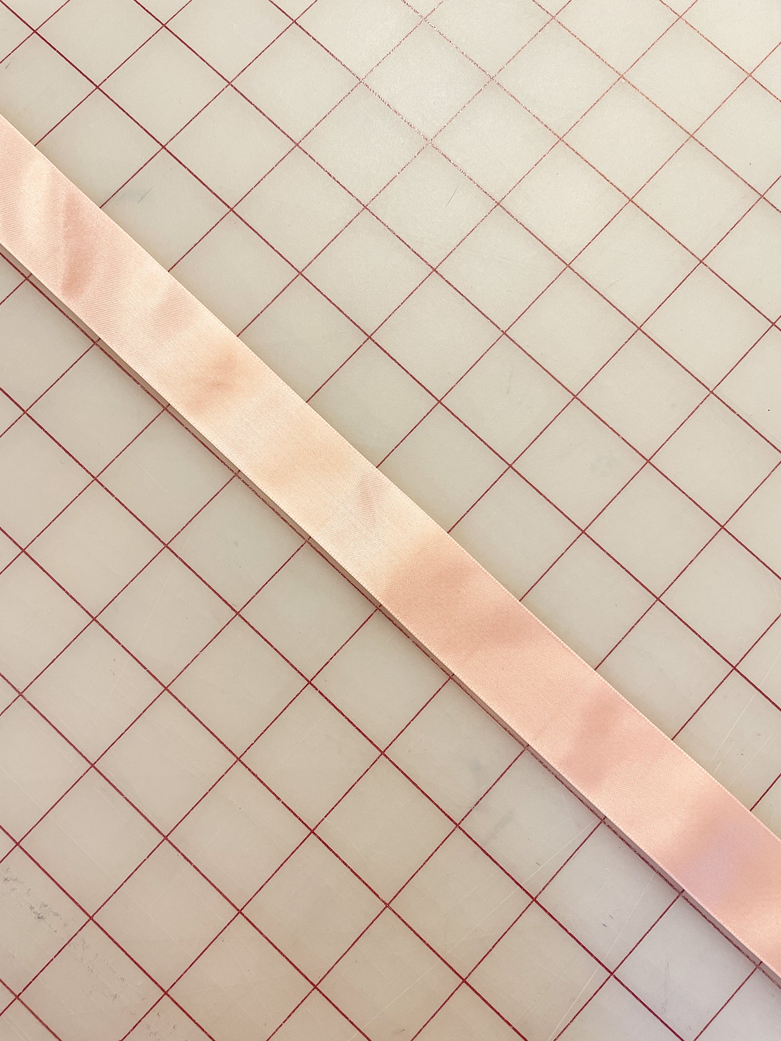 3 1/8 YD Ribbon Polyester Satin - Peach
