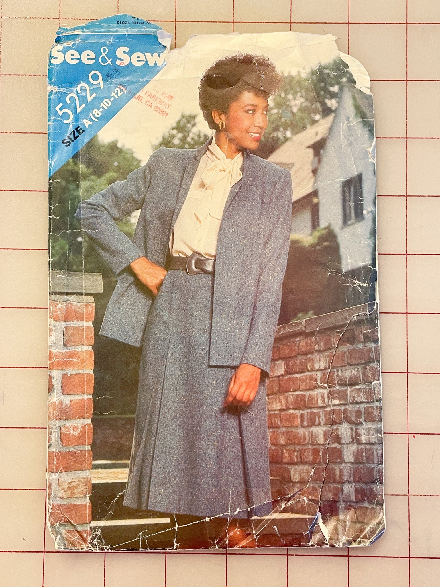 1980's See & Sew 5229 Pattern - Jacket and Skirt