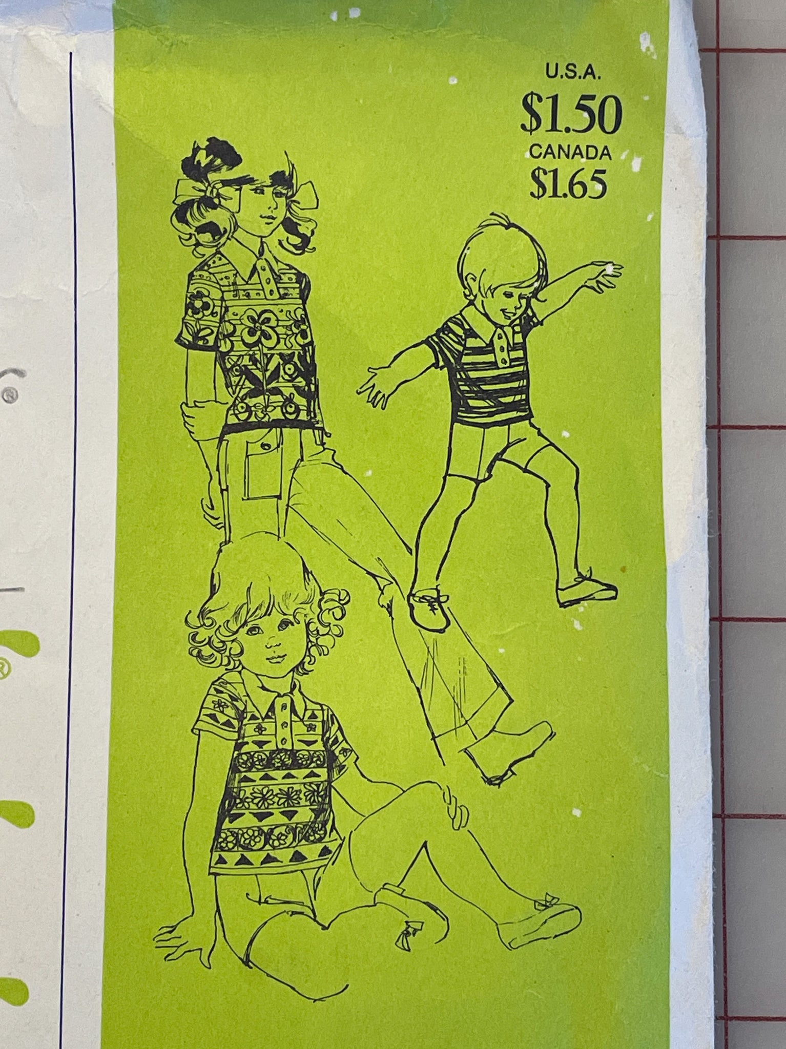 SALE 1974 Stretch & Sew 880 Pattern - Children's Shirt