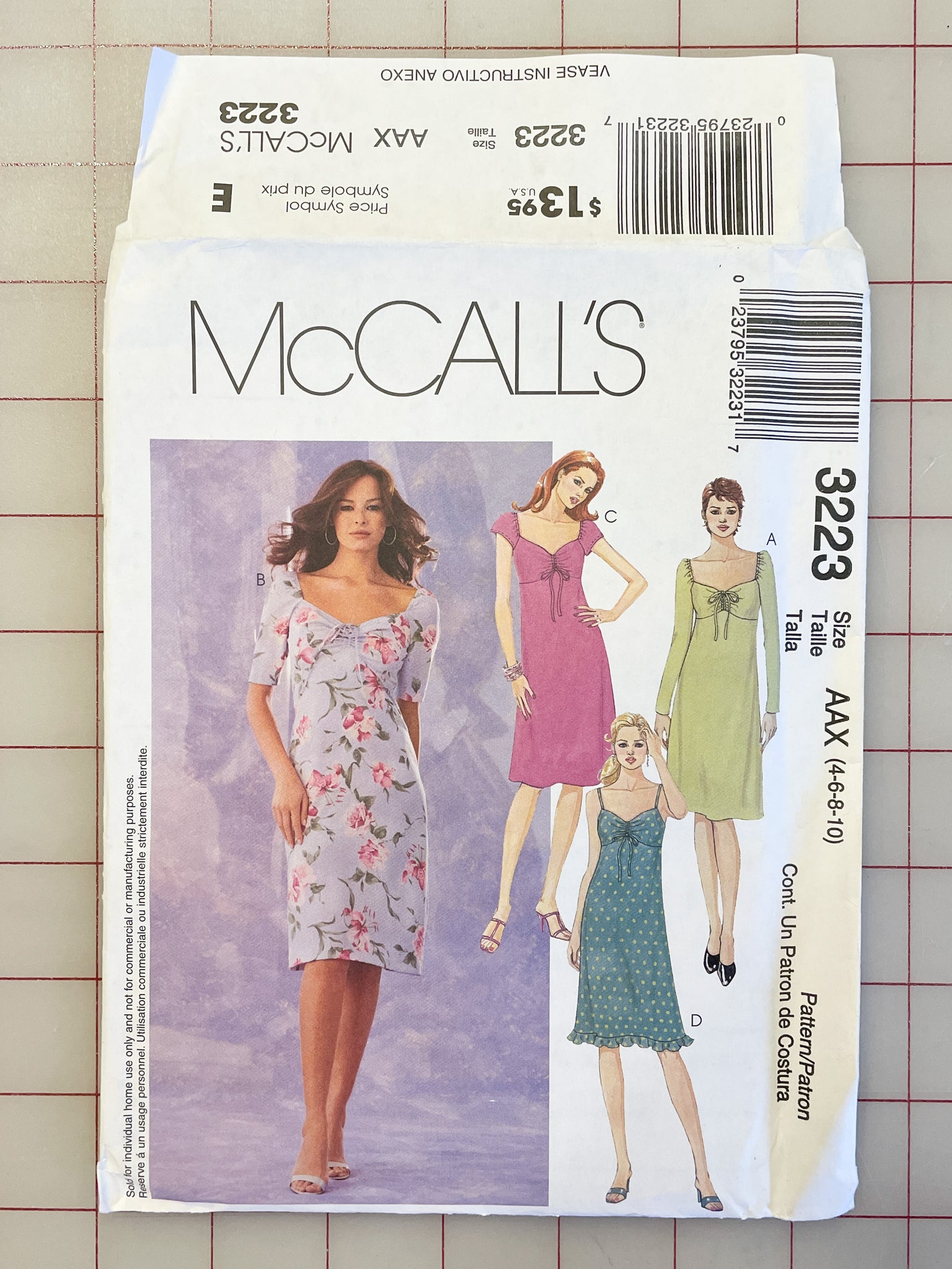 SALE 2001 McCall's 3223 Pattern - Dress FACTORY FOLDED