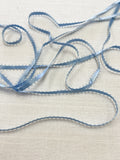 3 1/3 YD Polyester Picot Satin Ribbon - Light Blue