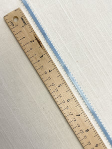 3 1/3 YD Polyester Picot Satin Ribbon - Light Blue