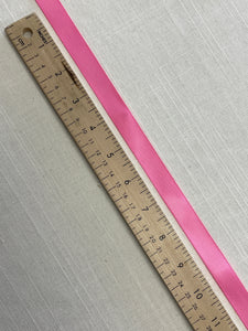 SALE 5 YD Polyester Double Satin Ribbon - Bright Pink