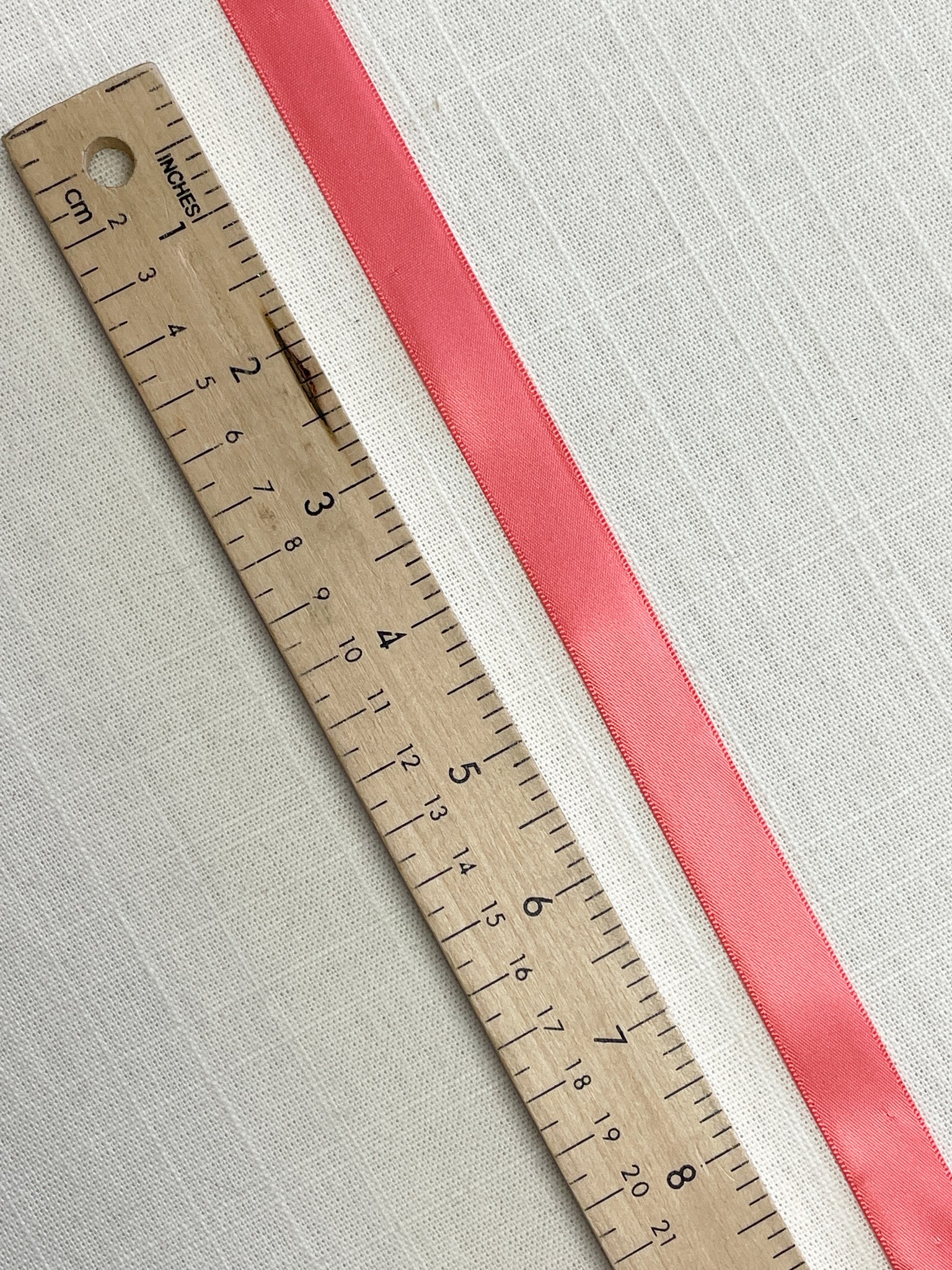 SALE 6 YD Polyester Satin Ribbon - Salmon Pink