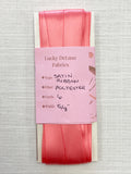 6 YD Polyester Satin Ribbon - Salmon Pink