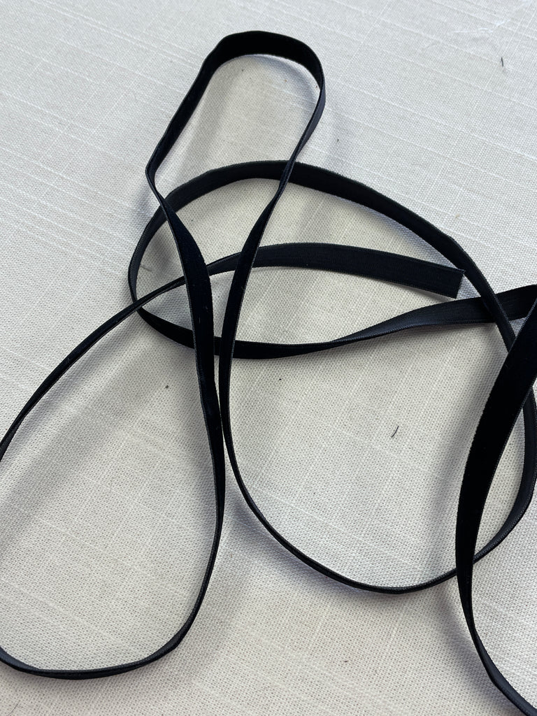 5 YD Nylon Velvet Ribbon - Black