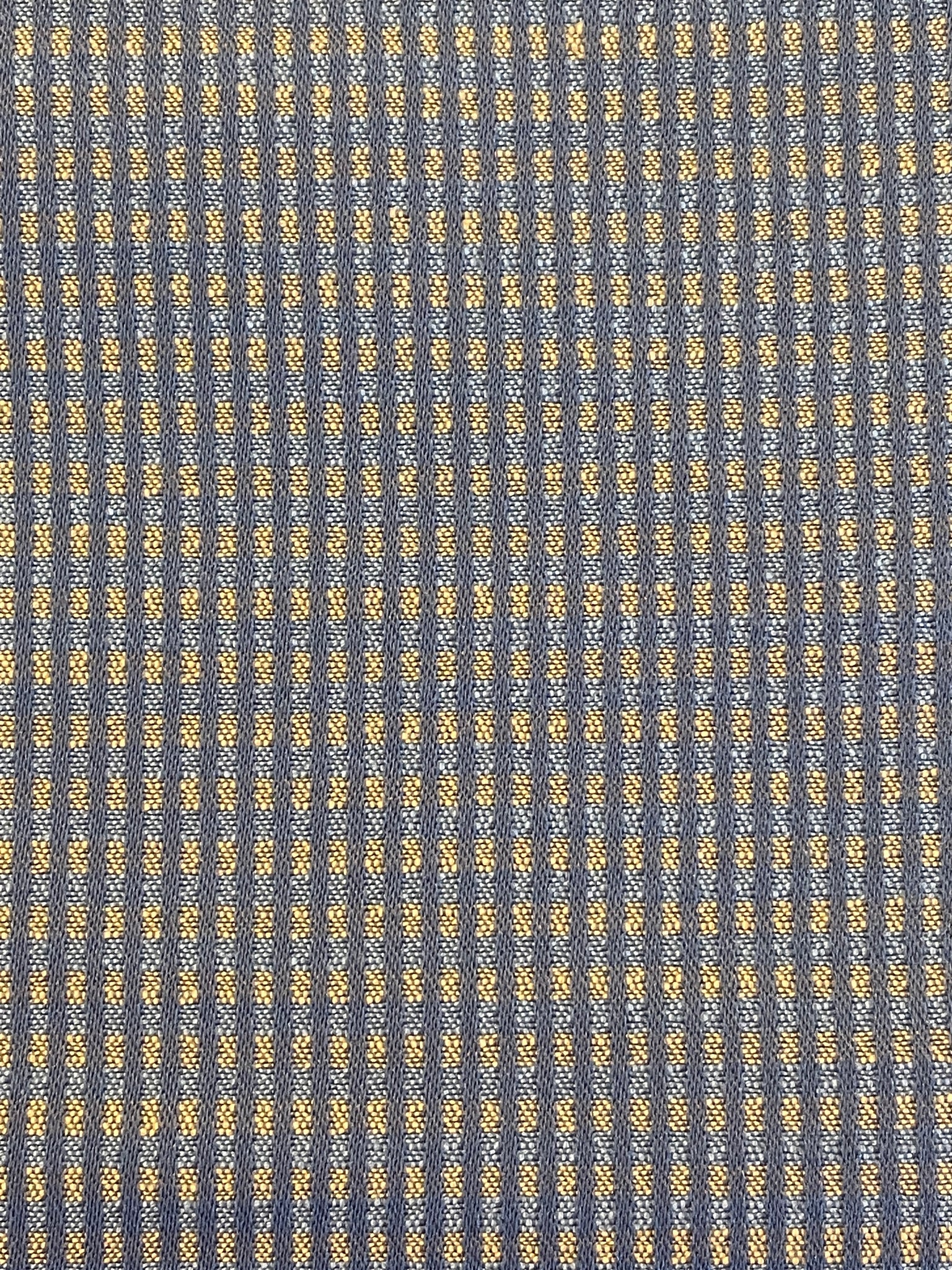 2 3/8 YD Vintage Cotton Blend Home Dec. Yarn Dyed Plaid - Blue and Yellow