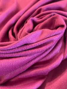 1 YD Polyester Faux Suede Knit - Orchid