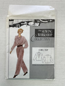 1990's Sewing Workshop Pattern - Women's Cowl Top FACTORY FOLDED