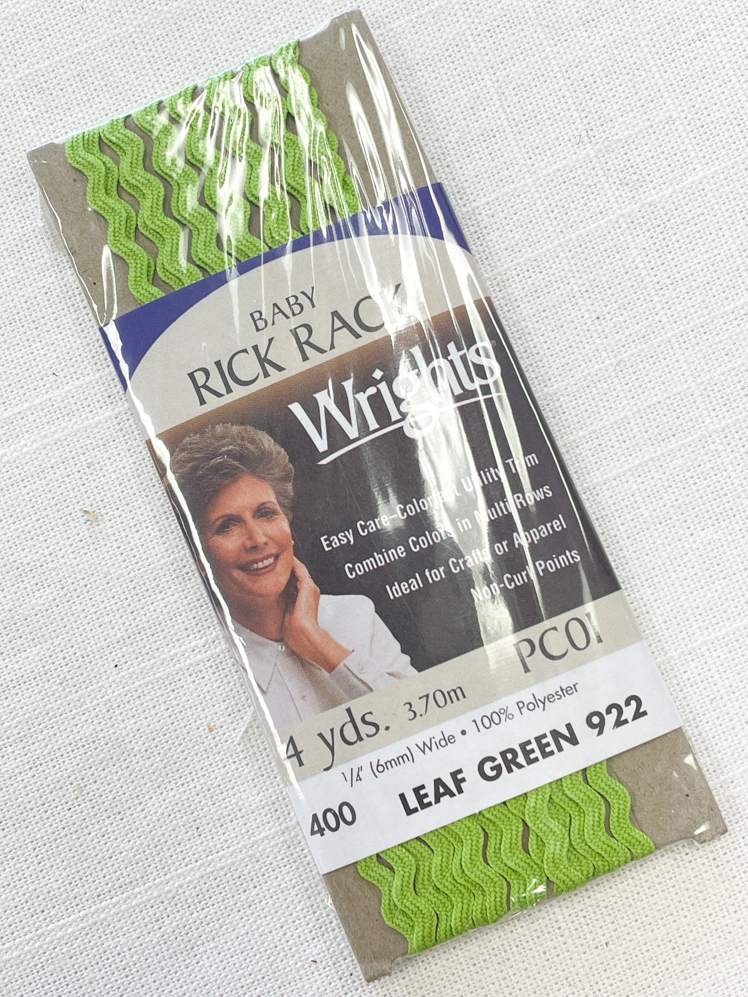 SALE 4 YD Polyester Rick Rack - Leaf Green
