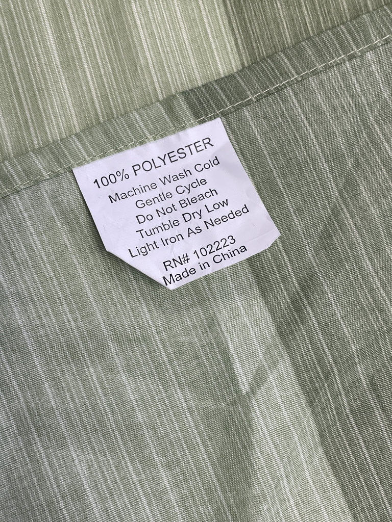2 3/4 YD Polyester Print - Multi Green Striated Stripe