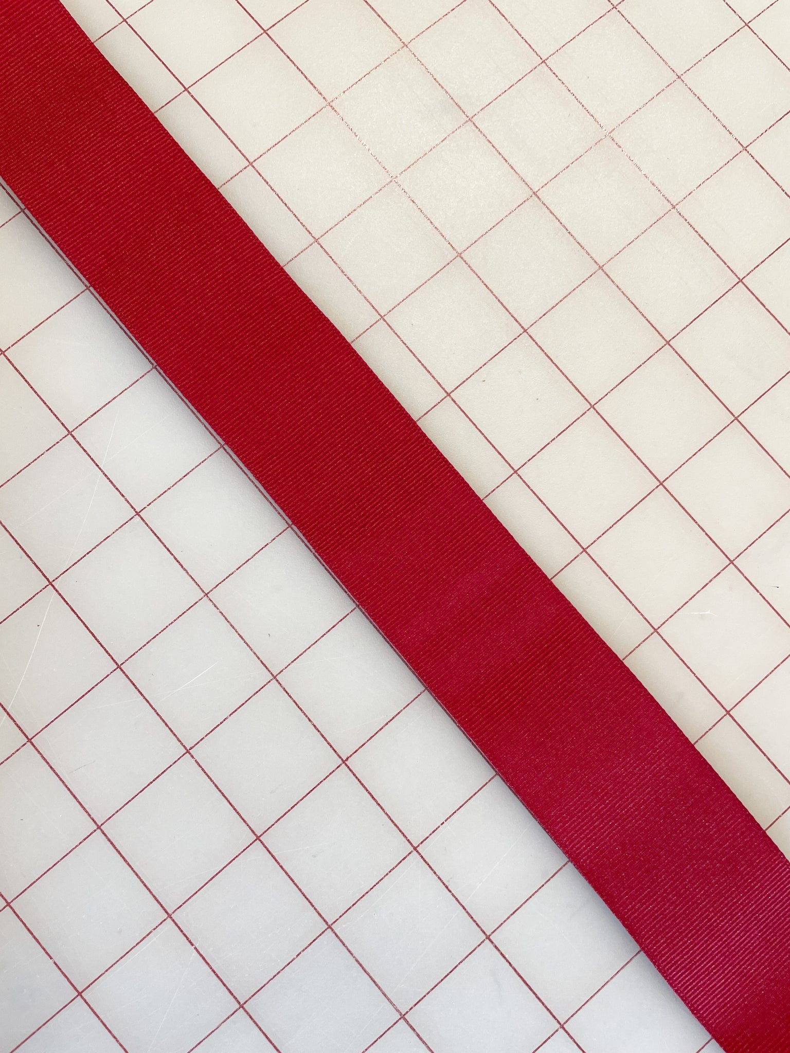 1 1/2 YD Ribbon Polyester Grosgrain - Burgundy