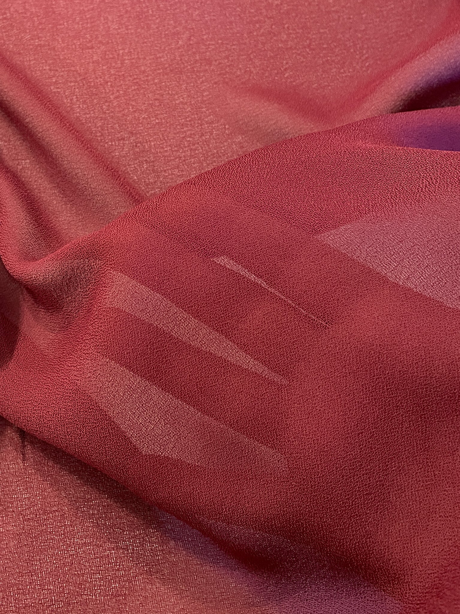 SALE Polyester Georgette - Maroon