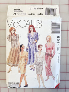 1994 McCall's 6941 Pattern - Bodice and Skirts FACTORY FOLDED