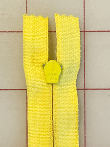 SALE Zipper 6" Polyester Coil - Yellow