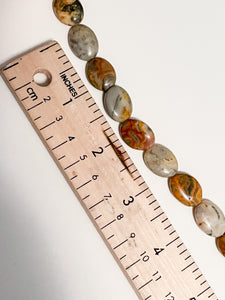SALE Bead Set of 23 - Polished Stone Ovals