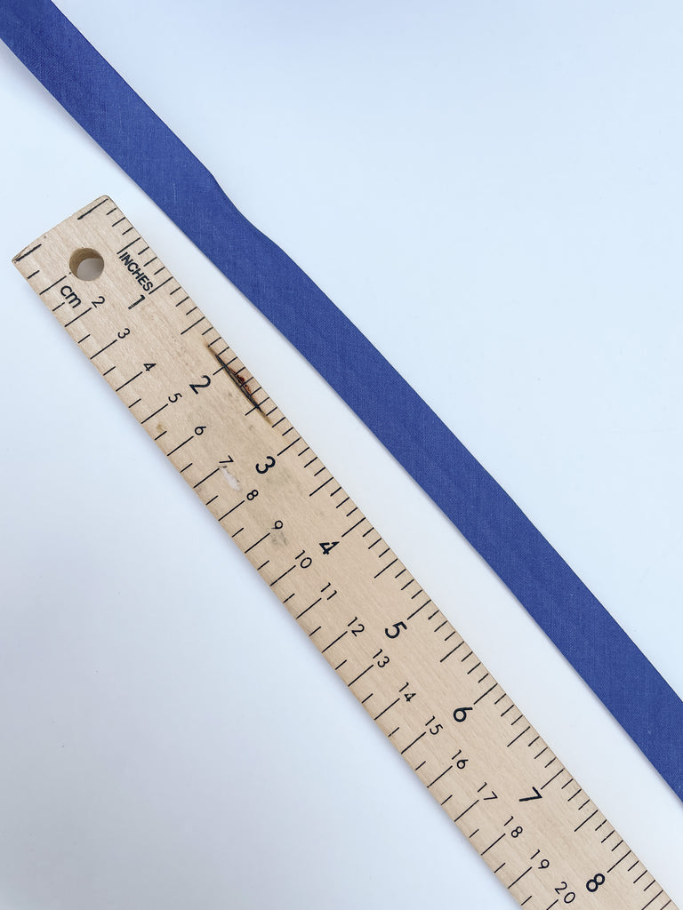 Cotton Bias Tape By the Yard - Blue