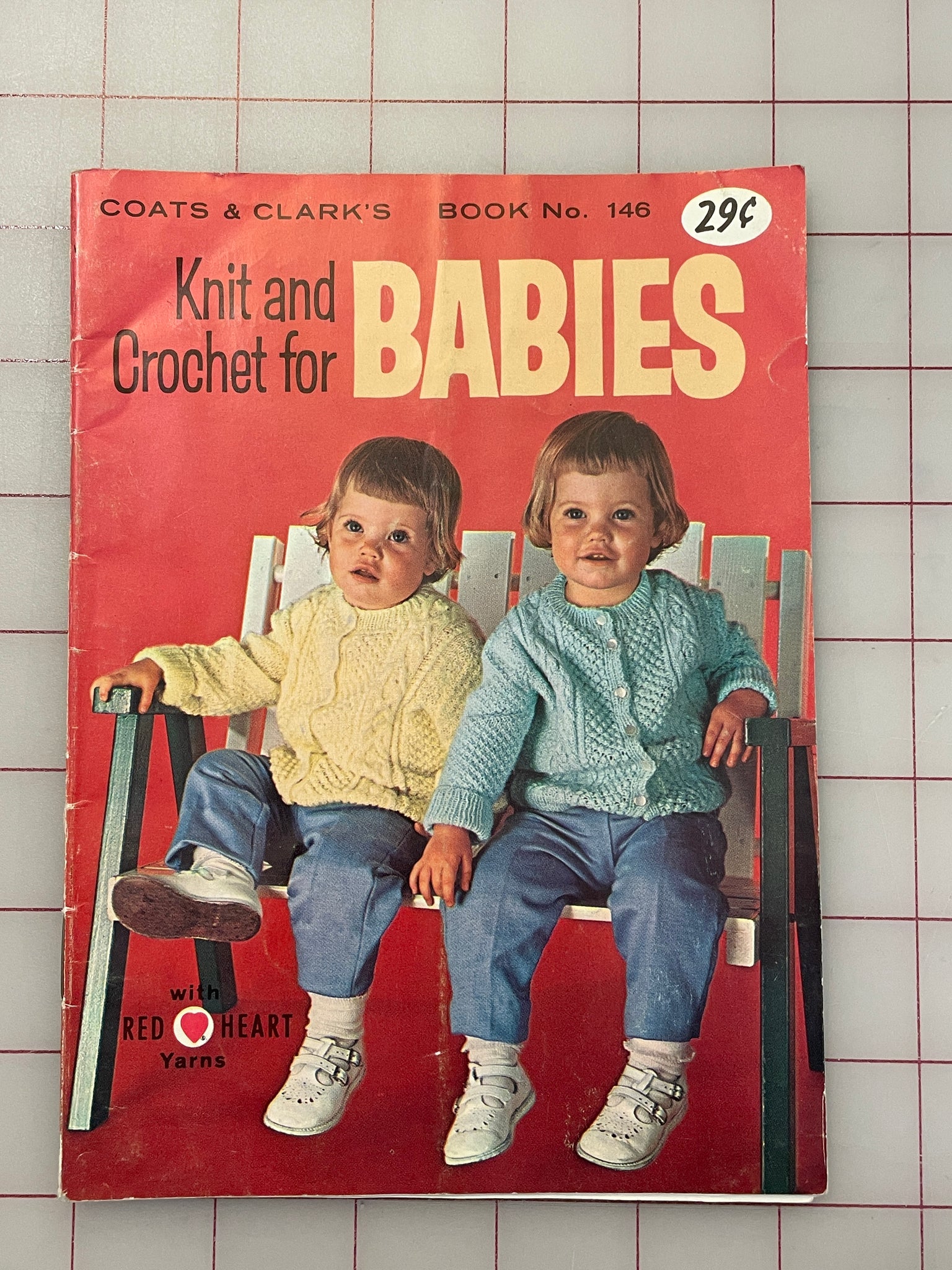 SALE 1964 Coats & Clark's Magazine - Knit and Crochet for Babies