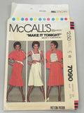 SALE 1980 McCall's 7090 Pattern: Top, Camisole and Skirt FACTORY FOLDED