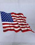 Embroidered American Flag - Light Blue Background