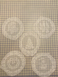 SALE Lace Motifs Vintage Synthetic - Christmas Themed