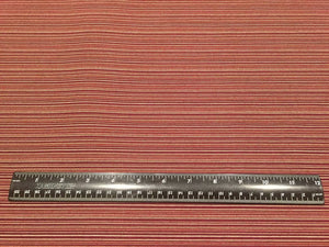 3 7/8 YD Polyester Corded Stripe Home Dec. Fabric - Burgundy and Tan