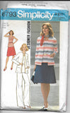 SALE 1974 Simplicity 6793 Pattern: Cardigan, Skirt, Top and Pants FACTORY FOLDED