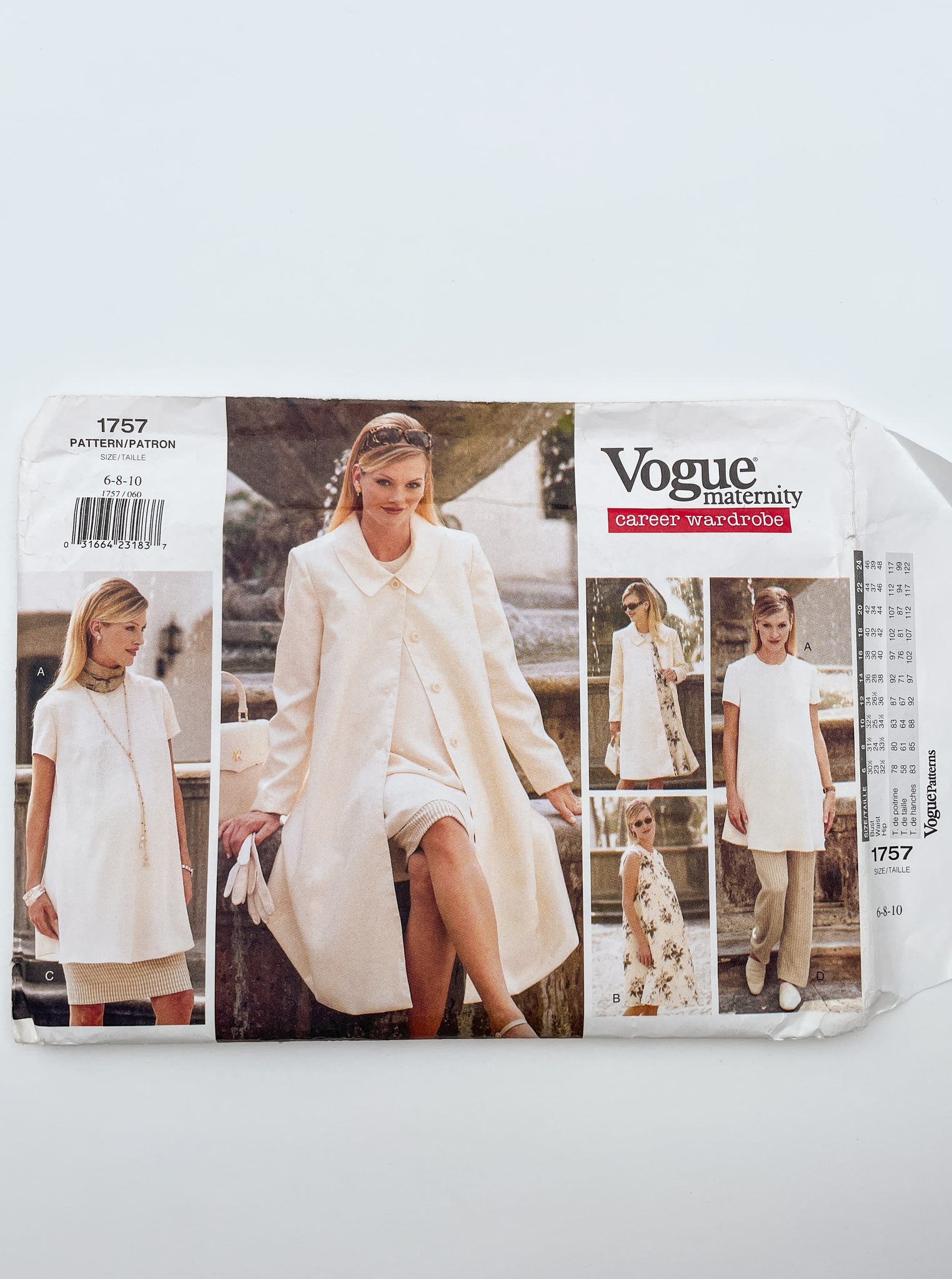 SALE 1996 Vogue Pattern 1757 - Maternity Separates FACTORY FOLDED