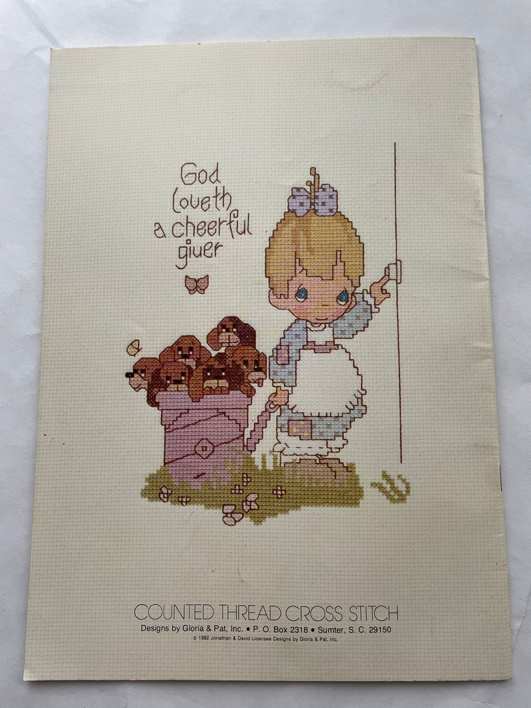 1982 Cross Stitch Pattern Book - Precious Moments – Lucky DeLuxe Fabrics
