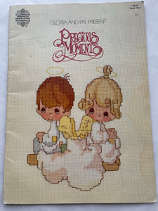SALE 1980 Cross Stitch Pattern Book - Precious Moments