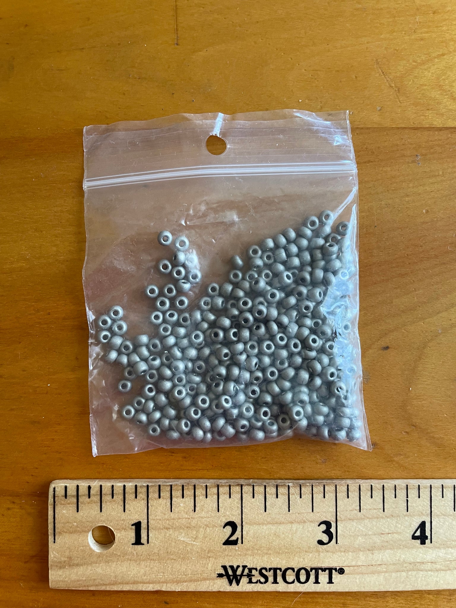 SALE Beads - Gunmetal Gray Seed Bead