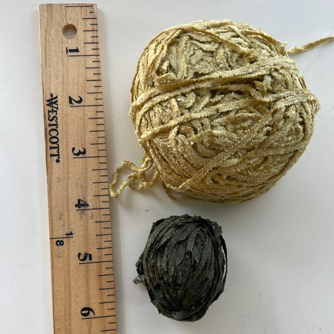 SALE Yarn Bundle - 2 Balls of Chenille